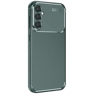 Galaxy S25 Kılıf Auto Focus Karbon Kapak - Koyu Yeşil