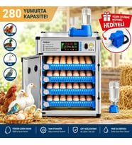My280 Kapasiteli Profesyonel Tam Otomatik Kuluçka Makinesi Çift Nem Kontrol Sistemi, Otomatik Su Tamamlama Ve Çevirme