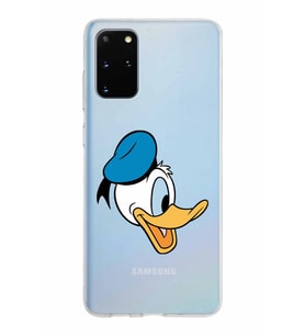 Samsung Galaxy S20 Plus Kapak Donald Duck Tasarımlı Şeffaf Silikon Kılıf
