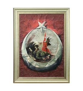 e38 EL İŞÇİLİĞİ  ALİMİNYUM KABARTMA TABLO 62x82 CM - 6358