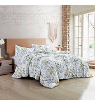 MonoHome Spring Floral Luxury Çift Kişilik Pamuk Saten Nevresim Takımı (Çok Renkli)