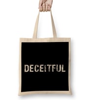 Deceitful Slogan Tee Bez Çanta Uzun Saplı