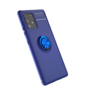 Samsung Galaxy A91 / S10 Lite Kılıf Range Yüzüklü Silikon - Mavi