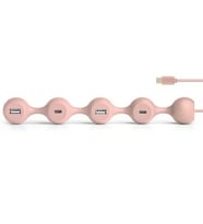 Lexon Peas Hub C USB Çoğaltıcı Pembe