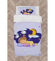 MEKTA HOME BEBEK VE ÇOCUK ODASI Uyuyan Çocuk Desenli Nevresim Takımı