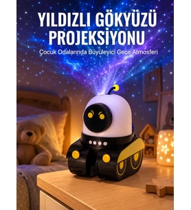 Northcity Yeni Nesil Bluetooth Galaksi Projektör - 1200mAh Piknik & Kamp Işığı