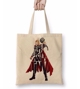Thor Typography Bez Çanta Uzun Saplı