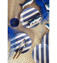 Kütahya Porselen Kütahya Porselen Ocean Line 4 Parça 20 Cm Pasta Tabağı Mavi