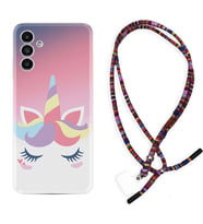 Samsung A23 A31 A32 A50 A51 A52 A53 A70 Kılıf Boyun Asklı Rasta Silikon Sweety Unicorn 1737