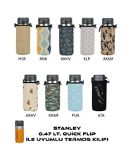 0.47 LT. QUICK FLIP İLE STANLEYE UYUMLU OMUZ ASKILI TERMOS KILIFI HSR