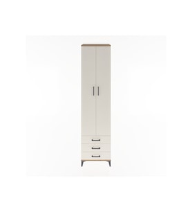 Hyperion Dolap 5 Raflı 3 Çekmeceli 2 Kapaklı 60x44x243 Çam-Aytaşı