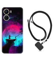 Vivo Y16 Kılıf Resimli Boyun Askılı İpli Desenli Silikon Series Lost Warrior 1840