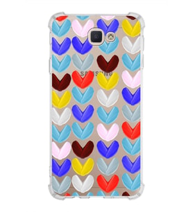 PrintiFy Samsung Galaxy J7 Prime 2 Uyumlu Water Color 1 Baskılı Şeffaf Köşe Korumalı Antişok Kılıf