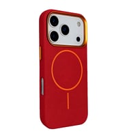 Northcity Joko Apple iPhone 18 Pro Uyumlu/17 Pro Luno Deri Magsafe Kapak - Bordo