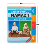 Abdest, Gusül ve Namazı Öğreniyorum Kitabı - Cep Boy - Mavi -  M.E.B Tavsiyelidir