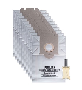Philips Uyumlu Control Süpürge Kağıt Toz Torbası 10 Adet