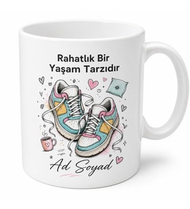Spor Ayakkabıdan Asla Vazgeçmeyen Rahatlık Düşkünü Kupa Bardak Hediye