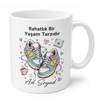 Spor Ayakkabıdan Asla Vazgeçmeyen Rahatlık Düşkünü Kupa Bardak Hediye