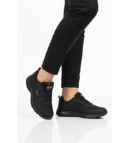 Walkway Beyaz Fileli Hafif Bağcıklı Esnek Unisex Spor Ayakkabı 020 G (Siyah)
