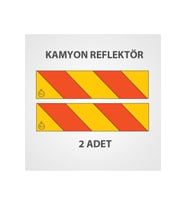 Kamyon Arkası İşaret Reflektörü Metal Saç Malzeme Çapraz