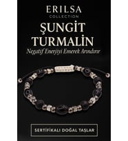 Sertifikalı Şungit - Turmalin Taşı Bileklik – Negatif Enerjiyi Arındırıcı Takı (Siyah)