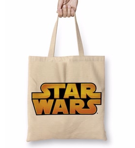 Star Wars Logo Bez Çanta Uzun Saplı