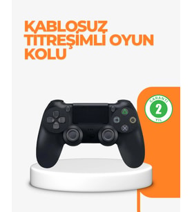 Ps4 Uyumlu Kablosuz Oyun Kolu - Titreşimli, Şarjlı Ve Ergonomik