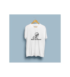 Oversize Baby on Board / Arabada Bebek var Tasarım unisex T-shirt