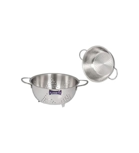 FMS Paslanmaz 18/10 Çelik 24 cm Ayaklı Süzgeç - 7024