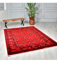Hoom Rugs Wool Bambos Plus 902 Kırmızı Klasik Salon Halısı