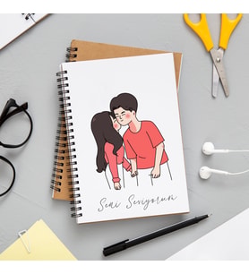 Seni Seviyorum Sevgili Tasarımlı Defter