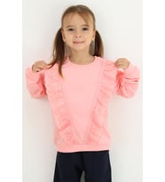 Breeze Kız Çocuk Sweatshirt Güpürlü 1.5-5 Yaş, Pembe