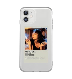 Iphone 11 Uyumlu Pulp Fiction Minimalist Poster Desenli Şeffaf Telefon Kılıfı
