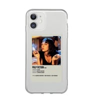 Iphone 11 Uyumlu Pulp Fiction Minimalist Poster Desenli Şeffaf Telefon Kılıfı
