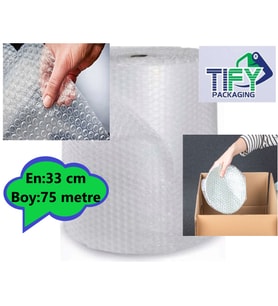 Pat Pat, Balonlu Naylon Sargı 33 cm En 75 Metre Boyunda Havalı Eşya Koruma Ambalajı