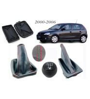 Opel Corsa C Vites Körüğü + El Freni Körüğü + Vites Topuzu Kırmızı Dikiş