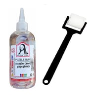 Puzzle Yapıştırıcı 250 ml 1 Adet ve Silindir Sünger Fırça 1 Adet Monalisa Pazıl Yapıştırıcısı