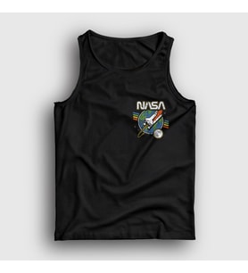 Presmono Unisex Siyah Rocket Nasa Space Uzay Atlet 369358tt