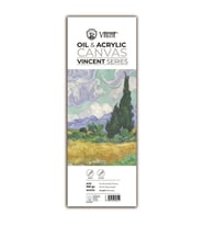 Vincent Oil & Acrylic Canvas White Tuval Dokulu Blok 300 gr 14x44 cm 10 Sayfa 