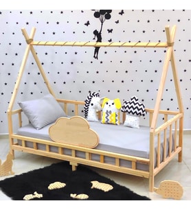 Markaawm Montessori Yatak Doğal Çam Karyola Bulut Nirvana (Karışık)