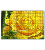 Cakapuzzle Sarı Gül Ve Diken  Puzzle Yapboz MDF (Ahşap) (120 Parça)