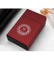 BK Gift Kişiye Özel İsimli Kırmızı Metal Sigara Tabakası-6, Arkadaşa Hediye, İsimli Sigaralık, Metal Sigara Kutusu