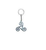 Gri Teen Wolf Metal Anahtarlık  Kurt Figürlü Unisex Anime Aksesuar