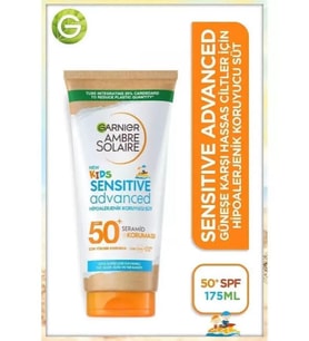 Garnier Ambre Solaire Çocuklar İçin Hipoalerjenik Koruyucu Süt SPF50+ 175 ml Çocuk spf 50+