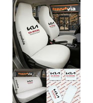 Kia Logolu Oto Koltuk Kılıfı Ön Arka Set – Penye Likralı Universal Koltuk Koruyucu Servis Kılıfı