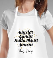 Kişiye Özel Anneler Günü Temalı Mutfak Önlüğü