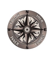 İçindeki pusulayı takip Et Araba Sticker Yapıştırma 16Cm