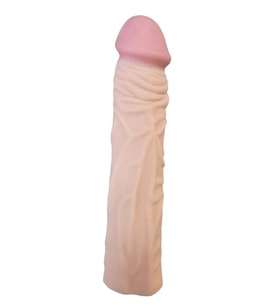 Gerçekçi Penis Kılıfı Et Dokusunda 19 cm