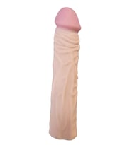 Gerçekçi Penis Kılıfı Et Dokusunda 19 cm