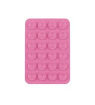 Kare Öpücüklü 03 Çift Taraflı Silikon Tutucu 5,50cm x 8cm (Pembe)